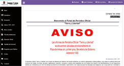 Desktop Screenshot of periodico.morelos.gob.mx