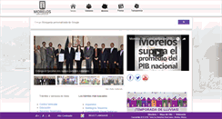 Desktop Screenshot of morelos.gob.mx